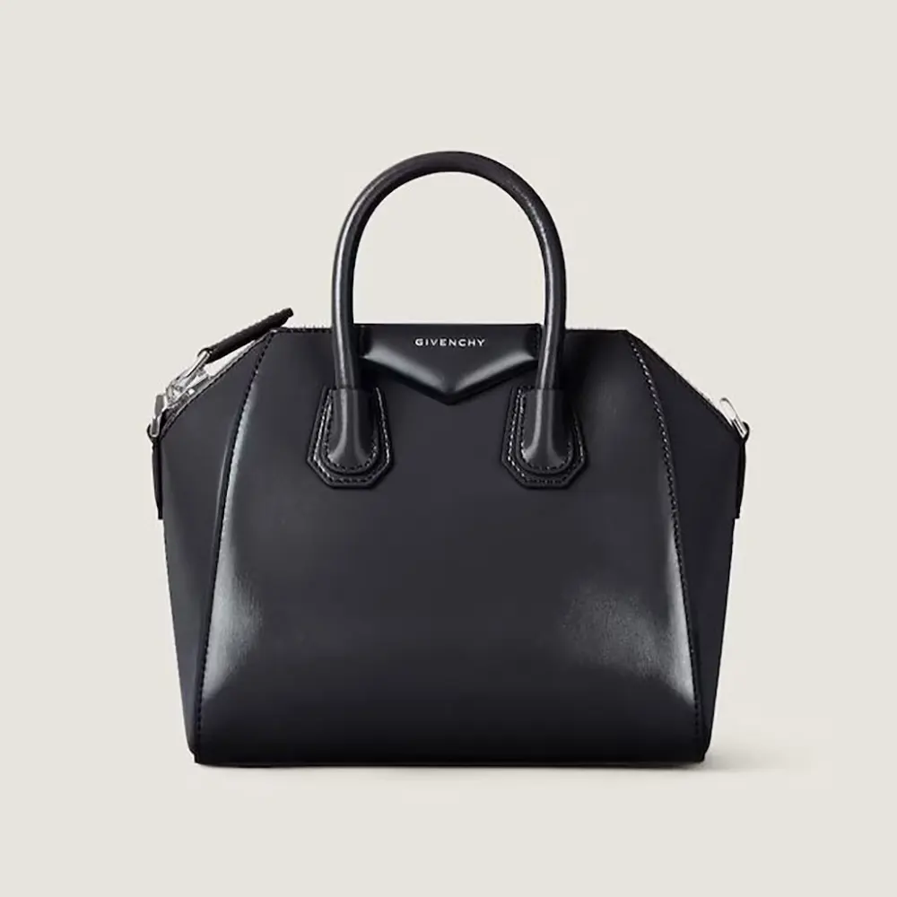 Givenchy Women Mini Antigona Bag in Box Leather-Black BB5148B1R0
