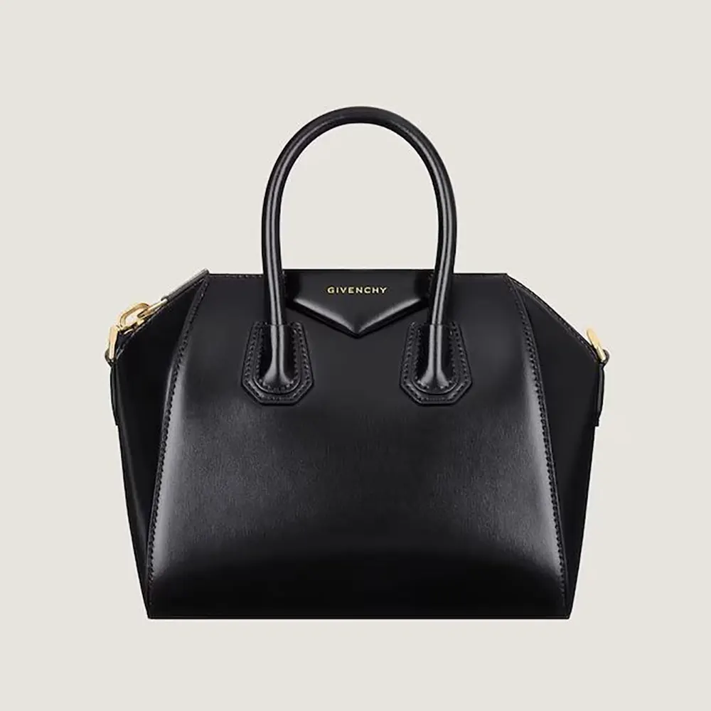 Givenchy Women Mini Antigona Bag in Box Leather-Black BB5148B2AT