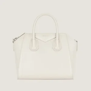 Givenchy Women Small Antigona Bag in Box Leather-White BB5148B2AT