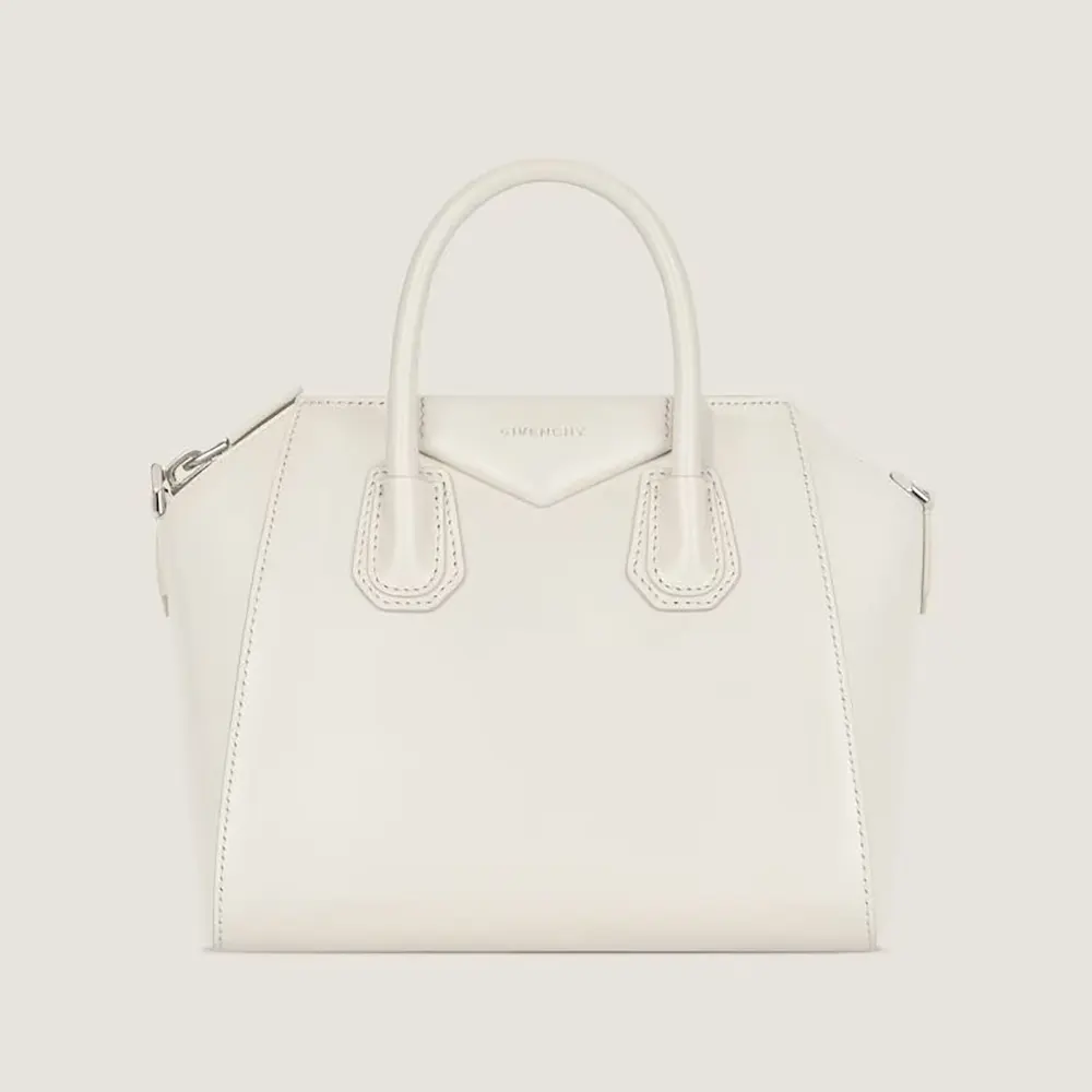 Givenchy Women Small Antigona Bag in Box Leather-White BB5148B2AT