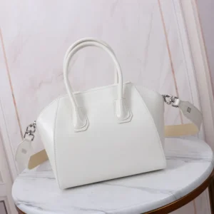Givenchy Women Small Antigona Bag in Box Leather-White BB5148B2AT
