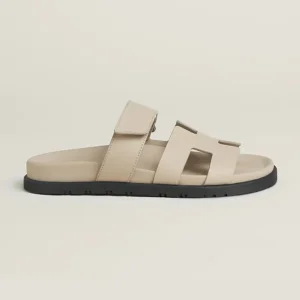 Hermes Unisex Chypre Sandal-Beige Nomade H222299Z32360