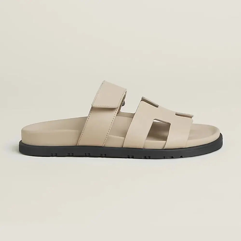 Hermes Unisex Chypre Sandal-Beige Nomade H222299Z32360