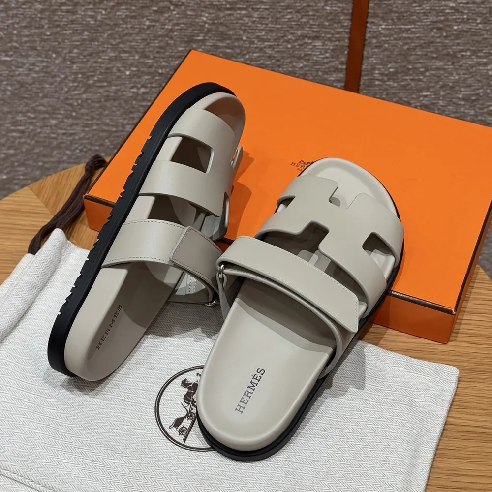 Hermes Unisex Chypre Sandal-Beige Nomade H222299Z32360 9 Hermes Unisex Chypre Sandal-Beige Nomade H222299Z32360