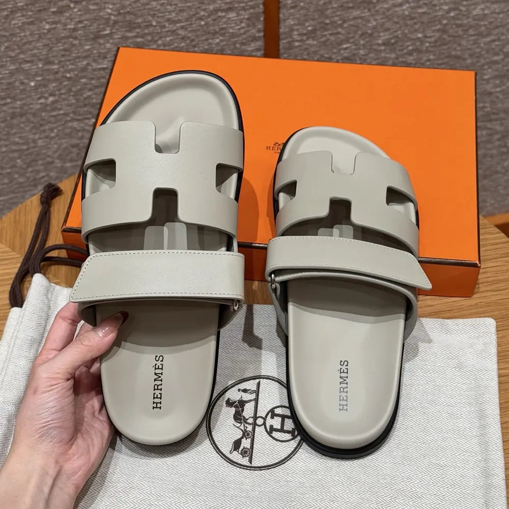 Hermes Unisex Chypre Sandal-Beige Nomade H222299Z32360 5 Hermes Unisex Chypre Sandal-Beige Nomade H222299Z32360