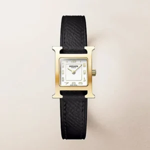 Hermes Women Heure H Watch Mini Model 21 mm-Black W404371WW00