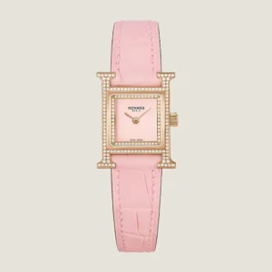 Hermes Women Heure H Watch Mini Model 21 mm-Pink W057240WW00