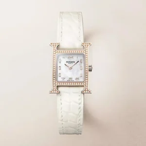 Hermes Women Heure H Watch Mini Model 21 mm-Rose Gold
