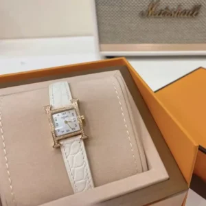Hermes Women Heure H Watch Mini Model 21 mm-Rose Gold
