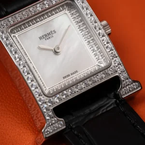Hermes Women Heure H Watch Mini Model 21 mm-Silver W057239WW00