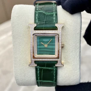 Hermes Women Heure H Watch Small Model 25 mm-Green W054095WW00