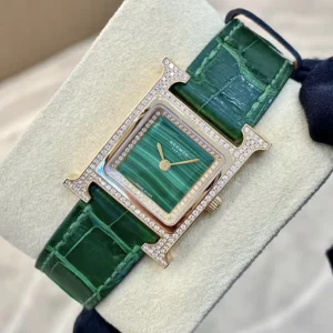 Hermes Women Heure H Watch Small Model 25 mm-Green W054095WW00