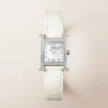 Hermes Women Heure H Watch Small Model 25 mm-Silver