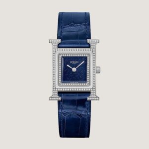Hermes Women Heure H Watch Small Model Quartz Movement 25 mm-Navy