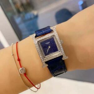 Hermes Women Heure H Watch Small Model Quartz Movement 25 mm-Navy