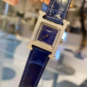 Hermes Women Heure H Watch Small Model Quartz Movement 25 mm-Navy