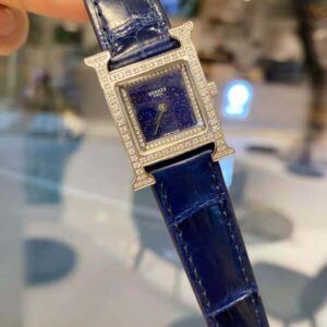 Hermes Women Heure H Watch Small Model Quartz Movement 25 mm-Navy