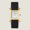 Hermes Women Heure H Watch Small Model Quartz Movement 25 mm in Steel-Black