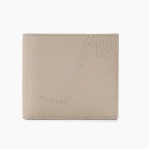 Loewe Unisex Puzzle Bifold Coin Wallet in Classic Calfskin-Corda C510501X14