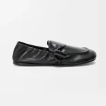 Loewe Women Toggle Loafer in Shiny Smooth Calfskin-Black L815290X20