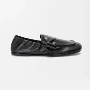Loewe Women Toggle Loafer in Shiny Smooth Calfskin-Black L815290X20