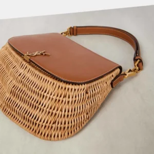 Saint Laurent YSL Women Mini Voltaire Top Handle Bag in Osier 838062GF
