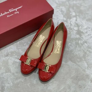 Salvatore Ferragamo Women Vara Pump-Red 01B221591964