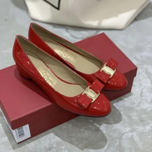 Salvatore Ferragamo Women Vara Pump-Red 01B221591964