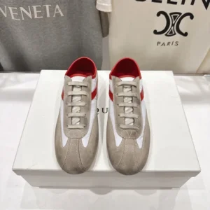 Alexander Mcqueen Unisex Boxe Sneaker in White/Red 868496WI