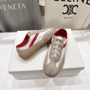 Alexander Mcqueen Unisex Boxe Sneaker in White/Red 868496WI