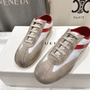 Alexander Mcqueen Unisex Boxe Sneaker in White/Red 868496WI