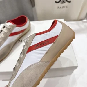 Alexander Mcqueen Unisex Boxe Sneaker in White/Red 868496WI