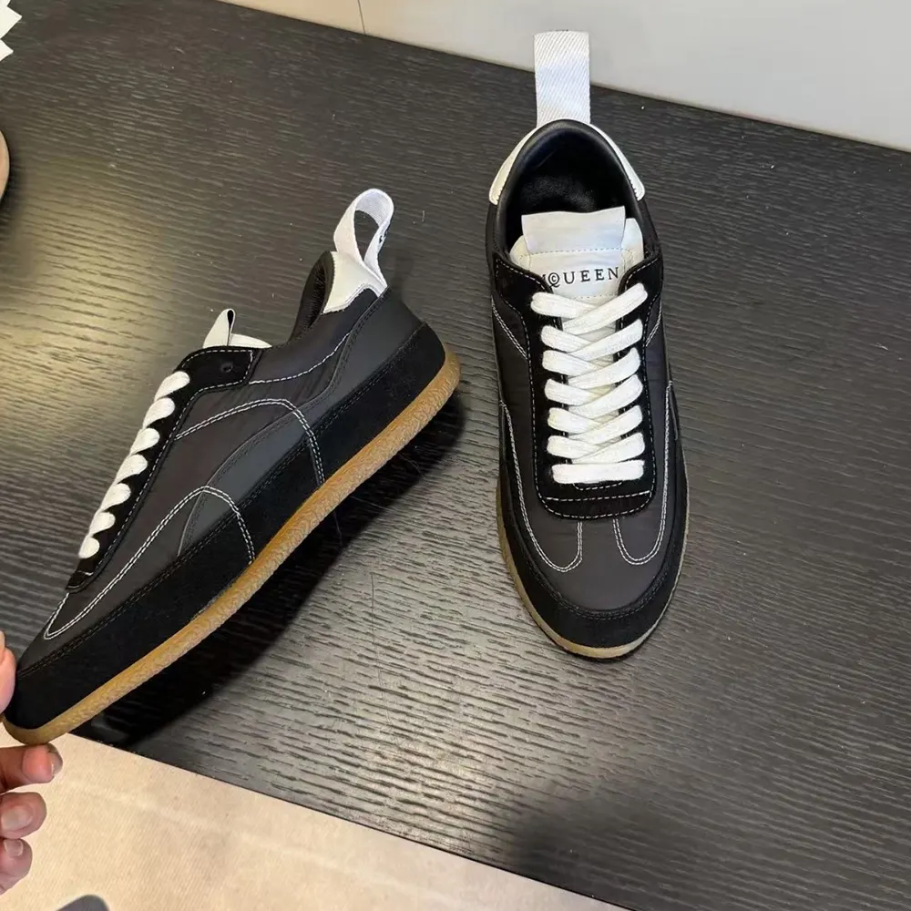 Alexander Mcqueen Unisex EC1 Sneaker in Black/White 854015WIAJN1192 10 Alexander Mcqueen Unisex EC1 Sneaker in Black/White 854015WIAJN1192