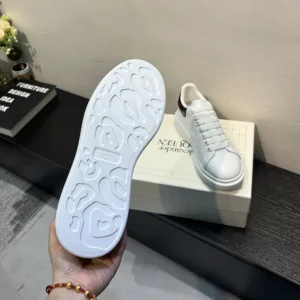 Alexander Mcqueen Unisex Oversized Sneaker in White/Red 553680WI