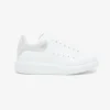 Alexander Mcqueen Unisex Oversized Sneaker in White/Silver 553770WI