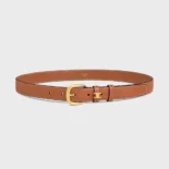 Celine Women Vivienne Belt 25Mm In Natural Calfskin-Tan 45BNN3A78
