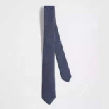 Dior Men Oblique Tie Blue and Black Silk 93C1046A0121
