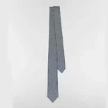 Dior Men Oblique Tie Gray Silk 03C1046A0330C835