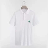 Dior Men Polo Shirt with Dior Clover Embroidery White Cotton Piqué 683J806A3025