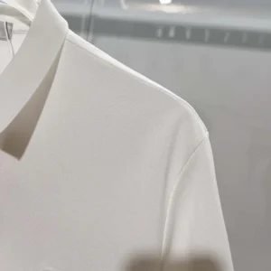 Dior Men Polo Shirt with Dior Clover Embroidery White Cotton Piqué 683J806A3025