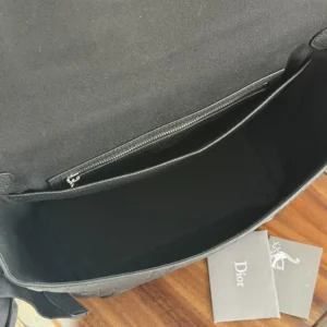 Dior Men Small Dior Jett Messenger Bag with Flap Black Dior Gravity Leather