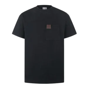 Dior Men T-Shirt with Embroidery Relaxed Fit Black and White Cotton Jersey 693J661A3282