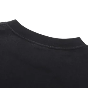 Dior Men T-Shirt with Embroidery Relaxed Fit Black and White Cotton Jersey 693J661A3282