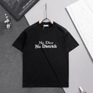 Dior Men T-Shirt with Pocket Relaxed Fit Gray Cotton Jersey 683J696F3036