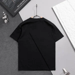 Dior Men T-Shirt with Pocket Relaxed Fit Gray Cotton Jersey 683J696F3036