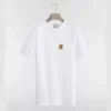 Dior Men T-Shirt with Pocket Relaxed Fit White Cotton Jersey 683J696G3036