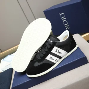 Dior Unisex Ribbon Sneaker Black Suede Calfskin and Technical Fabric KCK554TFS
