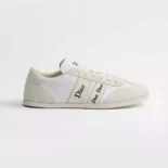 Dior Unisex Ribbon Sneaker White Suede Calfskin and Technical Fabric KCK554TFS