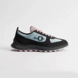 Dior Unisex Squash Sneaker Gray and Pink Suede Calfskin with Light Blue Technical Fabric