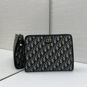 Dior Women 30 Montaigne Dea Pouch Blue Dior Oblique Jacquard S2107UTZQ